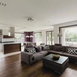 dnevna soba u montažnoj kući